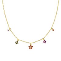 Collana Amen Donna Primula in Argento Zircone CLFIMGAR1